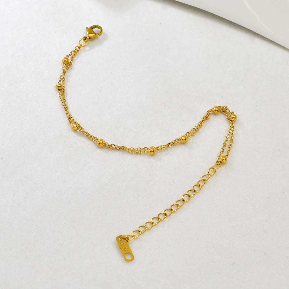 Double-layer Gold Bracelet