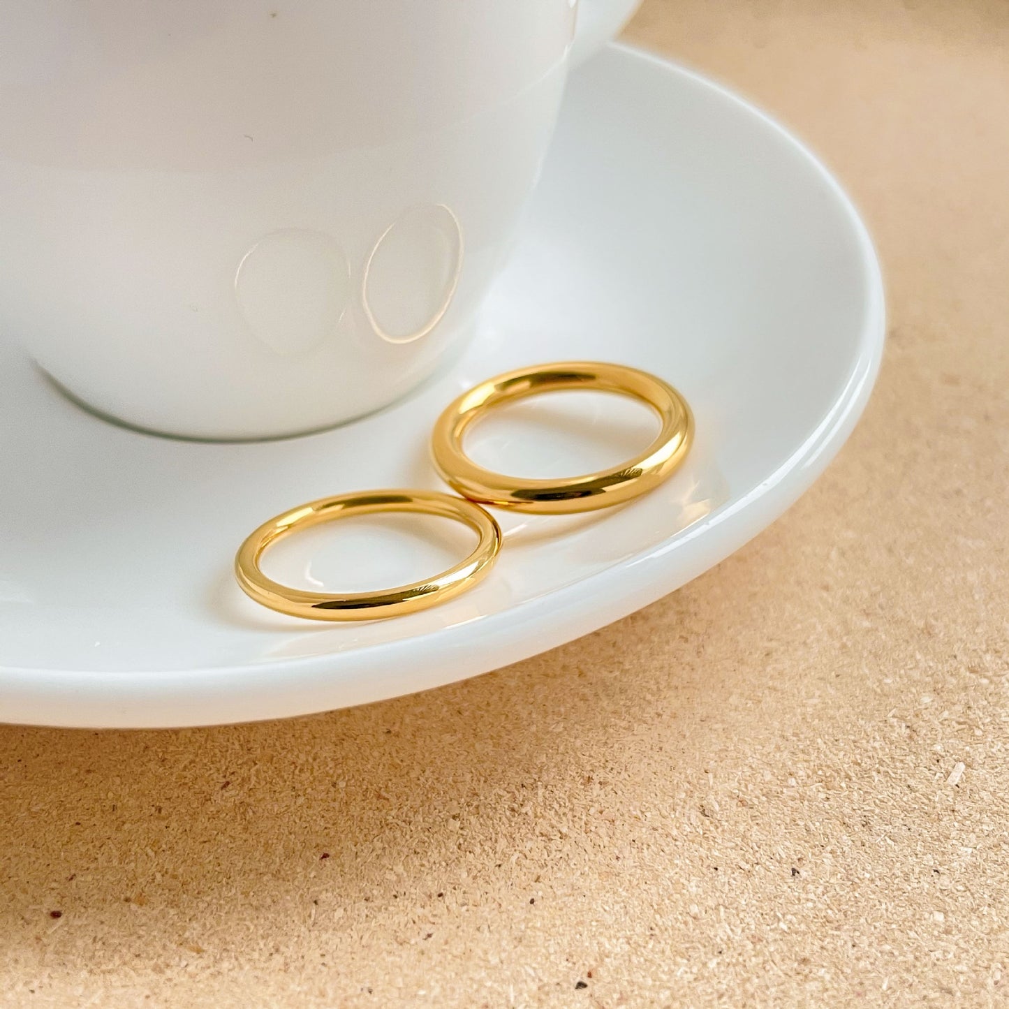 Gold Rounded Rings