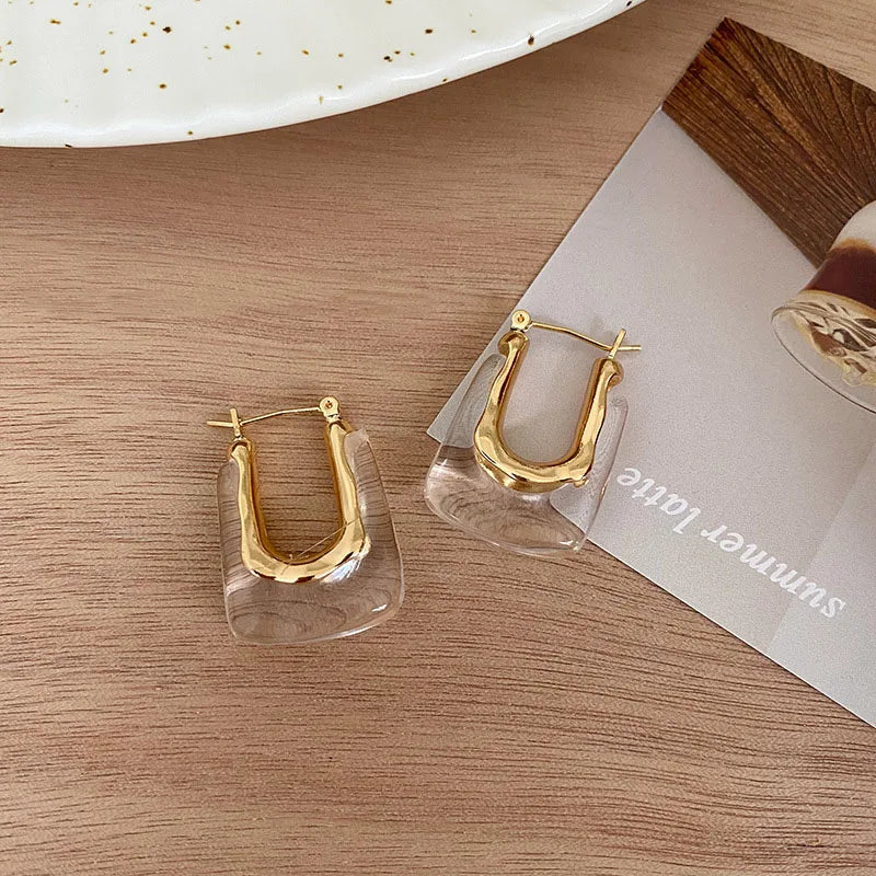 Geometric U-shaped Earrings