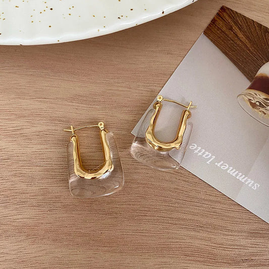 Geometric U-shaped Earrings