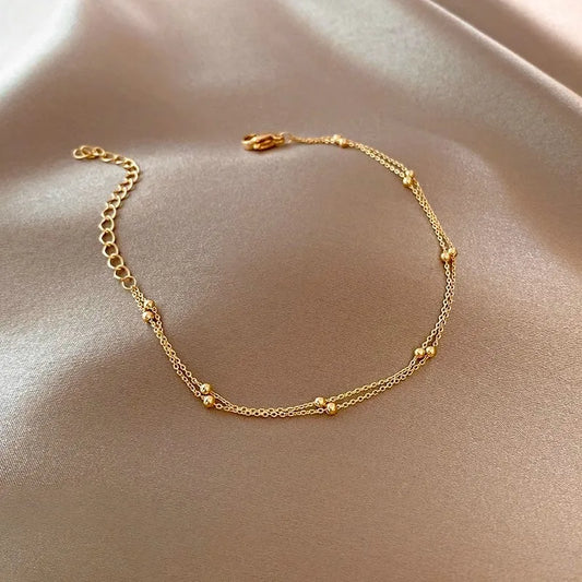 Double-layer Gold Bracelet