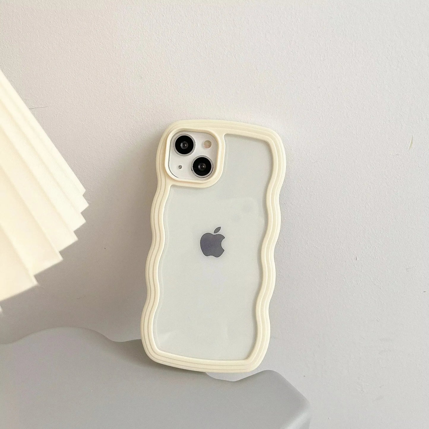 Transparent Curly Wave Case for iPhone