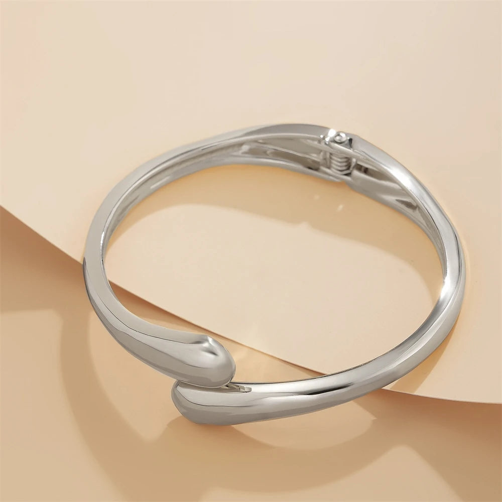 Water Metal Bangle and Ring
