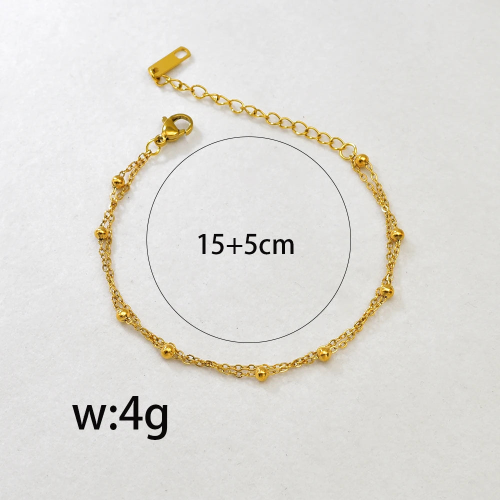 Double-layer Gold Bracelet