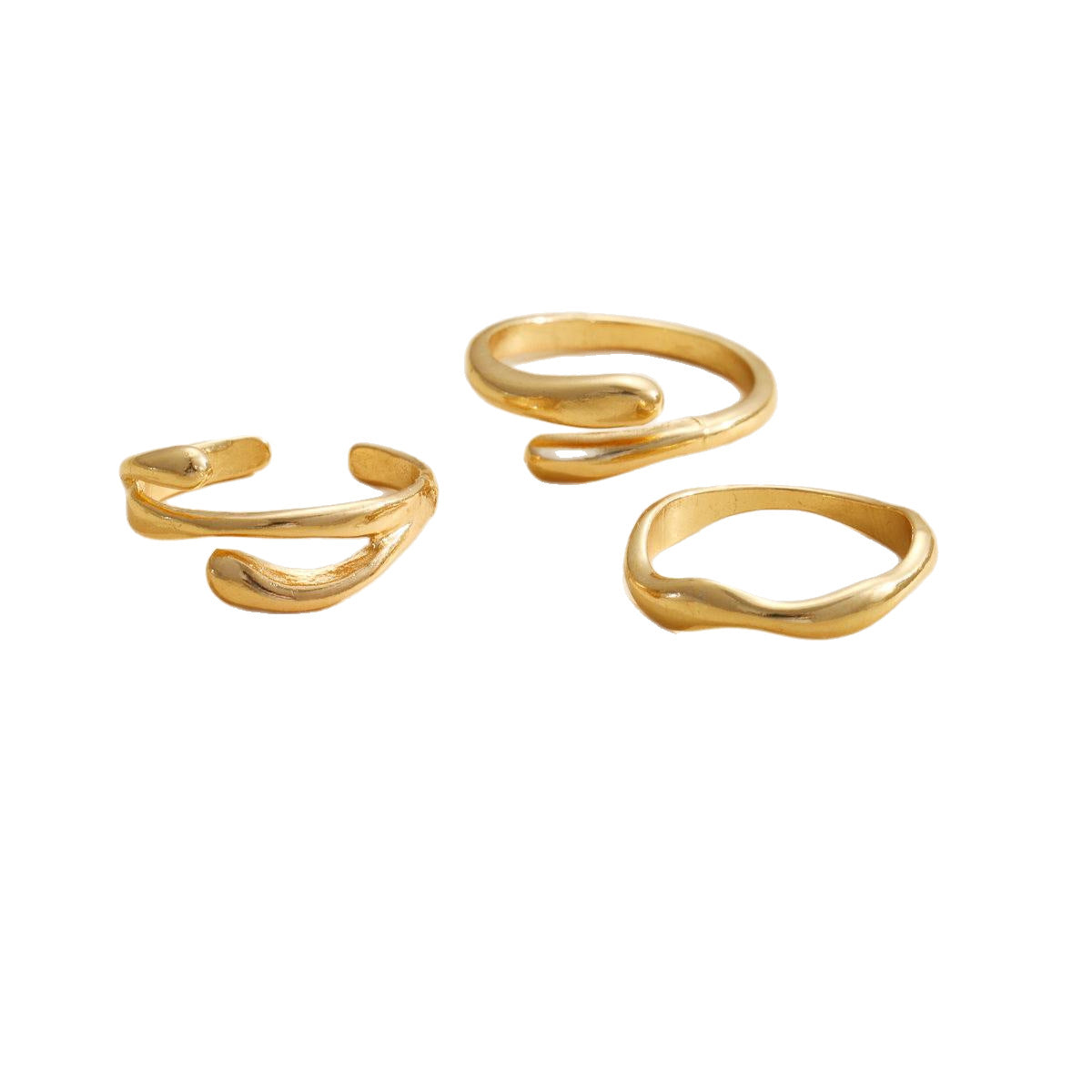 Irregular Water Drop Ring Suit 3-piece Set