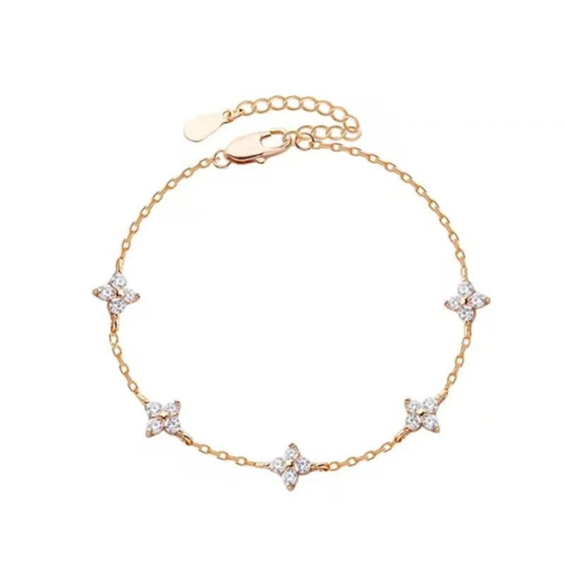 Four Leaf Flower Bracelet