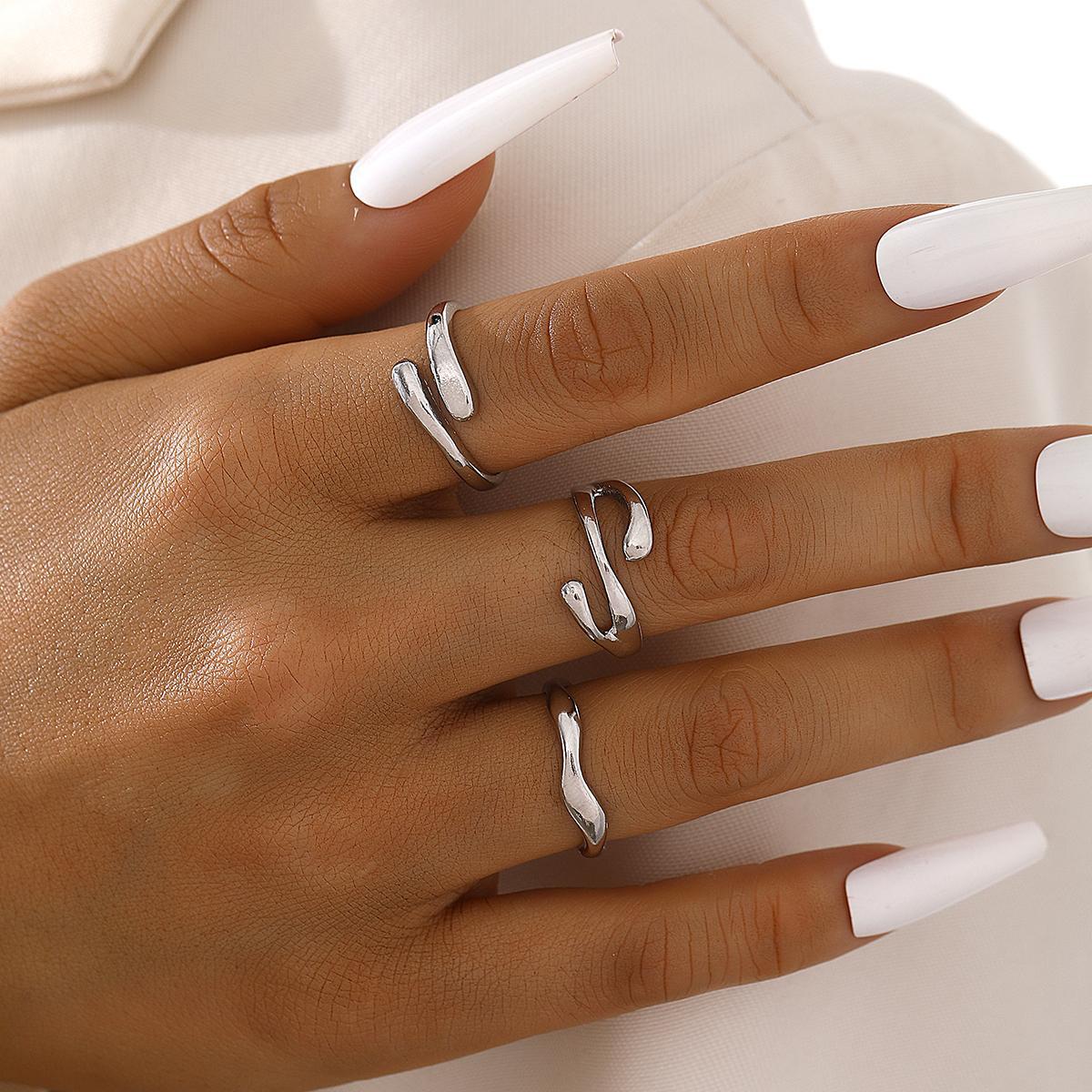 Irregular Water Drop Ring Suit 3-piece Set