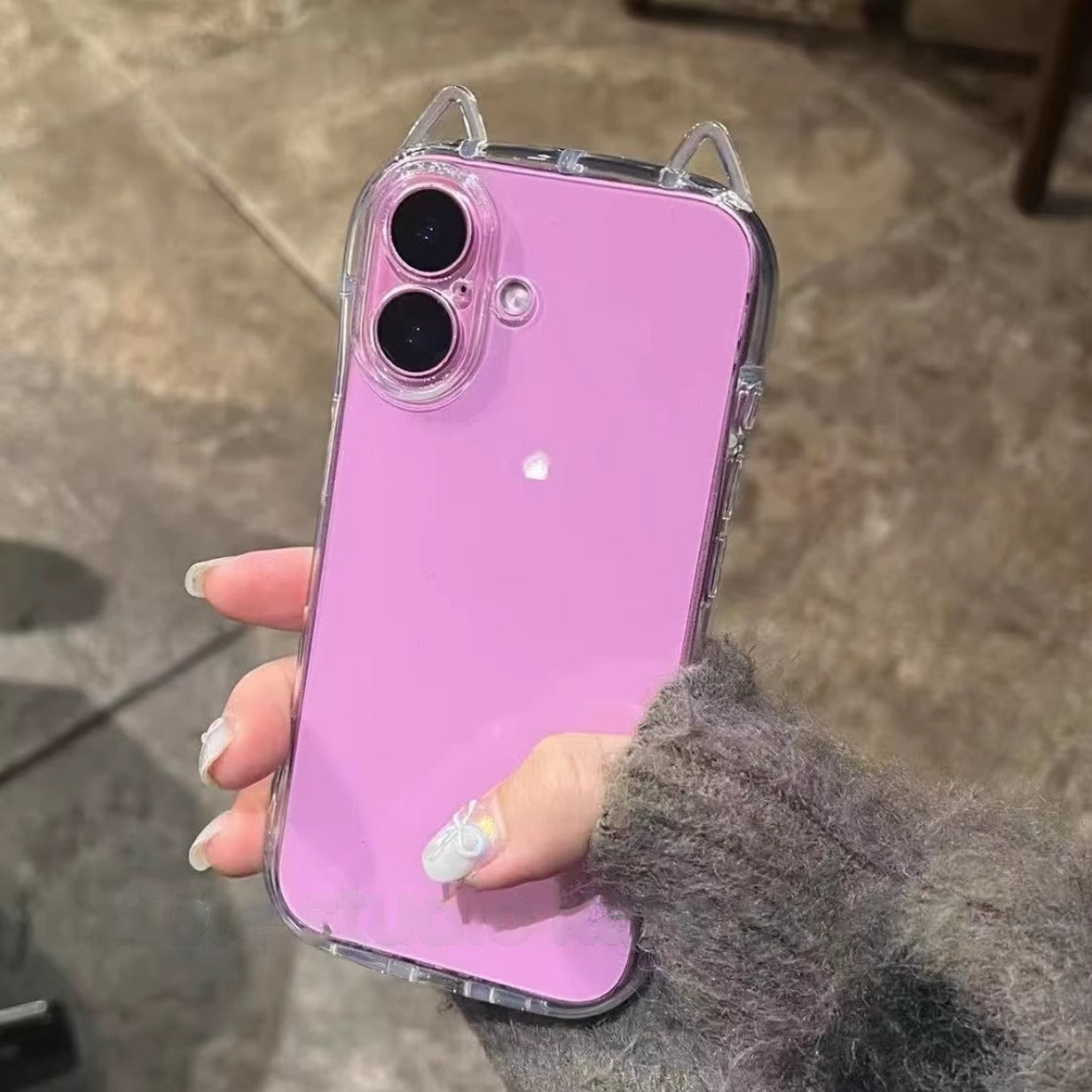 Cat Ears Transparent Phone Case