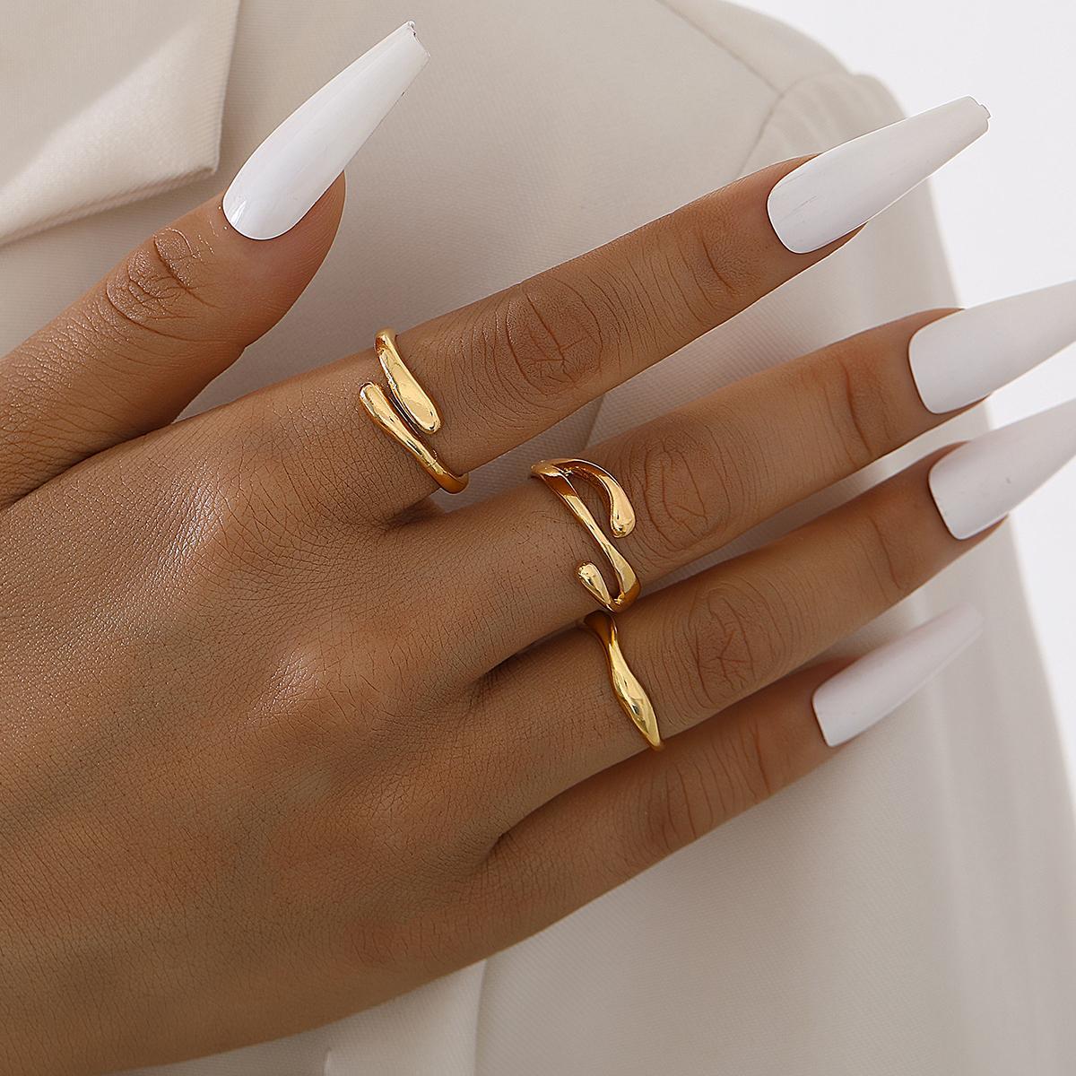 Irregular Water Drop Ring Suit 3-piece Set