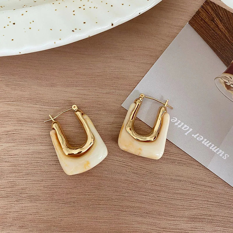 Geometric U-shaped Earrings