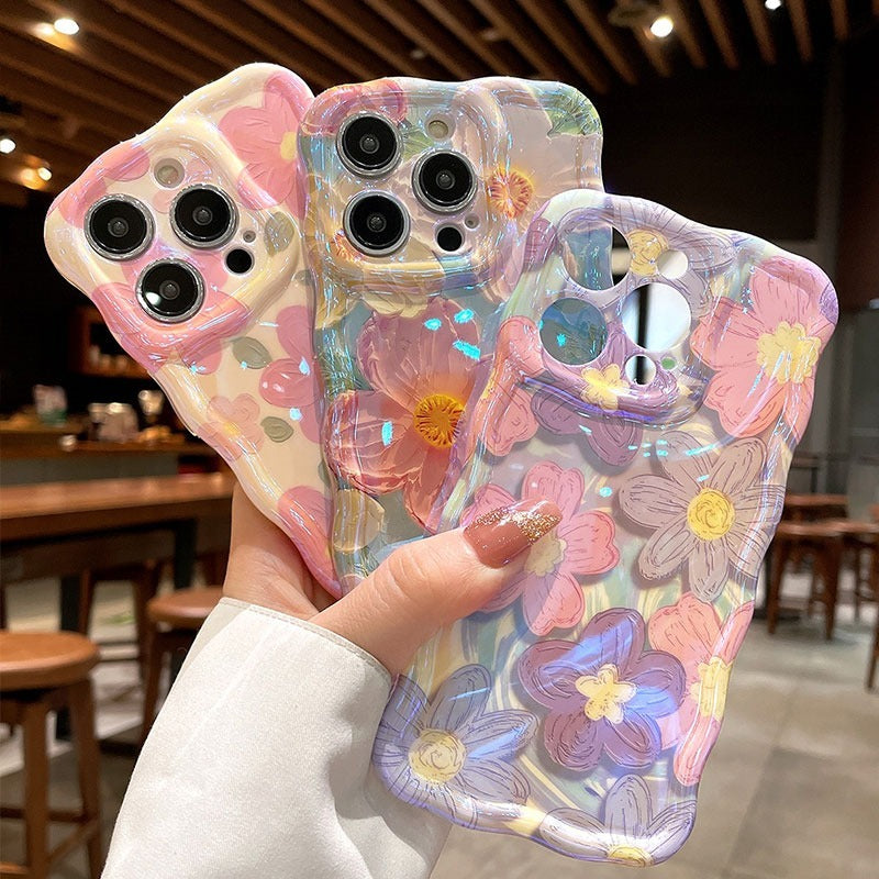 Oil Painting Flower Soft Silicone Phone Case