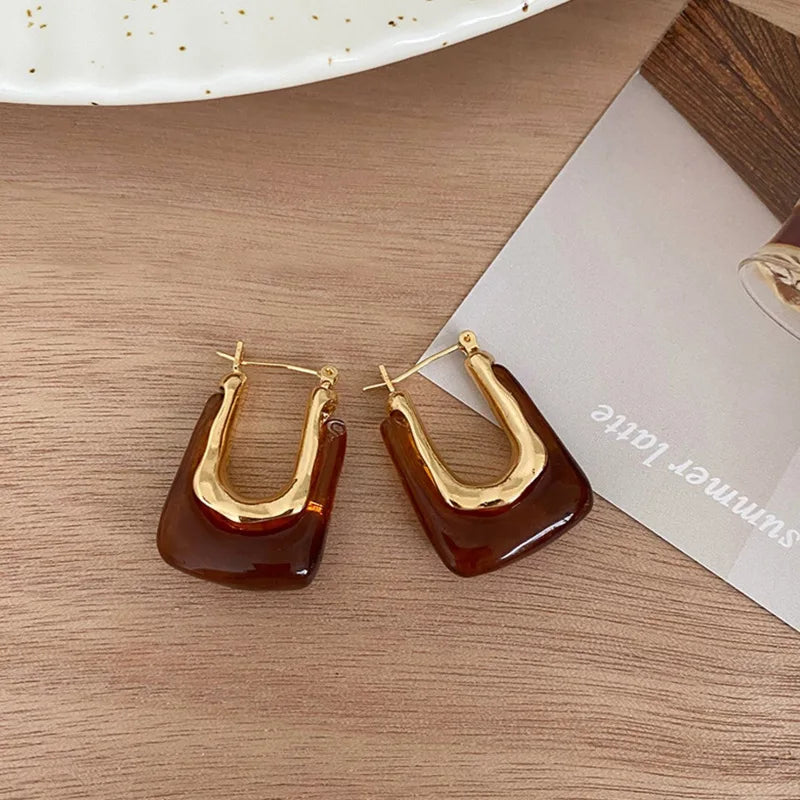 Geometric U-shaped Earrings