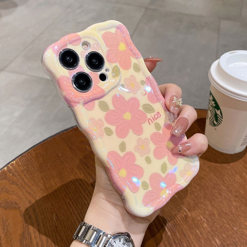 Oil Painting Flower Soft Silicone Phone Case