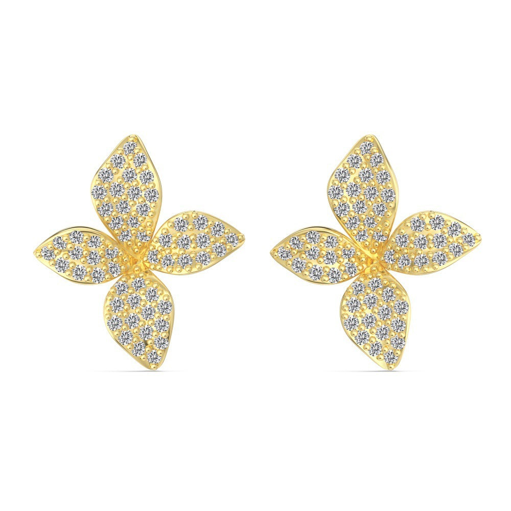 Petal Style Ring, Necklace And Earrings