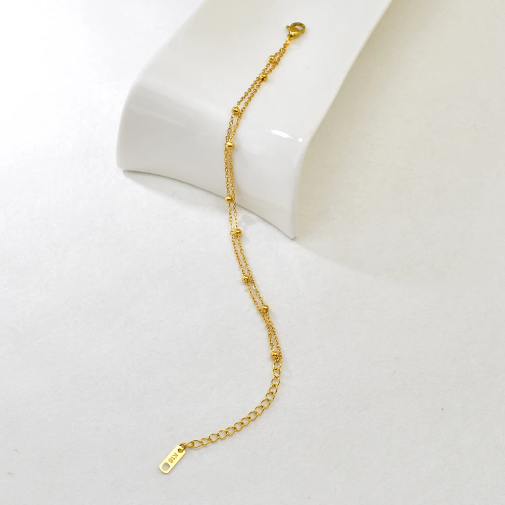 Double-layer Gold Bracelet