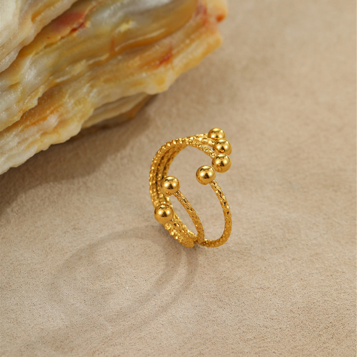 Bracelet & Ring 18K Gold Plating
