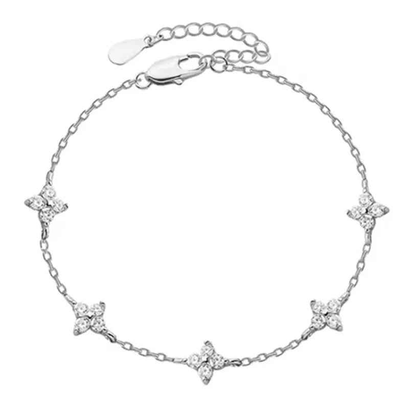 Four Leaf Flower Bracelet