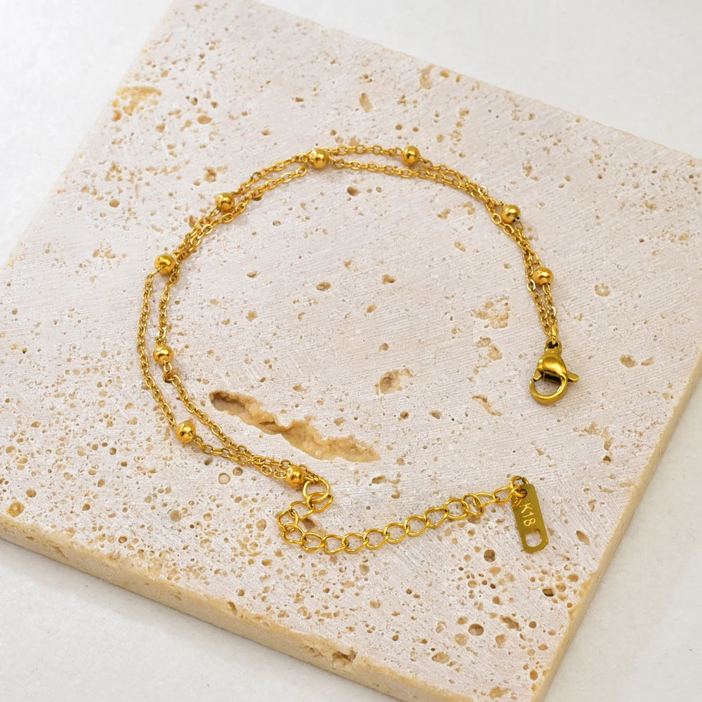 Double-layer Gold Bracelet