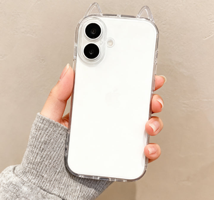 Cat Ears Transparent Phone Case