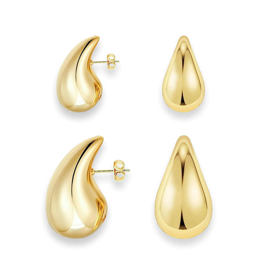 Gold Chunky Gold Hoop 14K